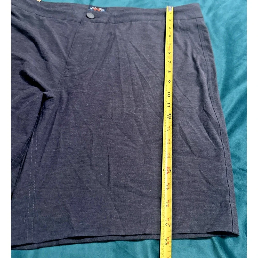 Faherty Men Sze 42 All Day Solid Shorts Drawstring Charcoal No Belt Loops Active